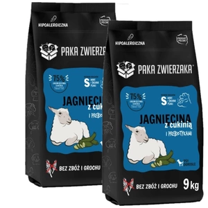 Paka Zwierzaka - Al șaptelea cer - Miel cu dovlecel (miel & dovlecel) "S" 2x9kg