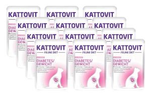 Kattovit Diabetes/Geating salmon 12x85g pliculeț