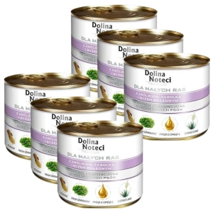 Dolina Noteci Premium pentru rase mici cu iepure, fasole și orez 6x185g
