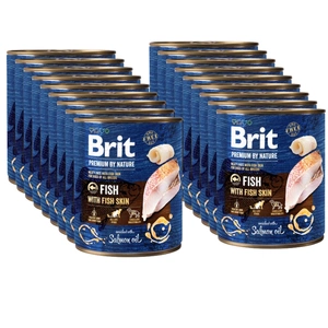 Brit Premium by Nature Pește cu piele de pește 18x800g