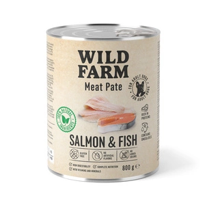 WILD FARM Pateu de somon și pește 800 g hrană pentru câini fără gluten