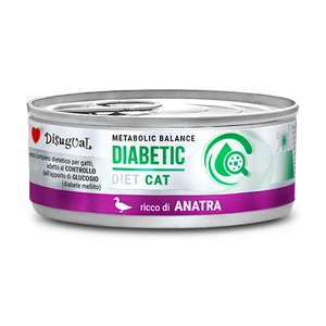 Disugual Hrană umedă pentru pisici Veterinary DIABETIC Rață (adult) 85g