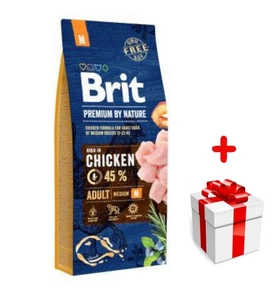 Brit Premium By Nature Adult M 8 kg + SURPRIZĂ GRATUITĂ pentru pisica ta!