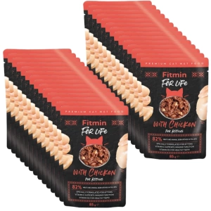 Fitmin Cat For Life Pui de pisică Pui de găină 28x85g