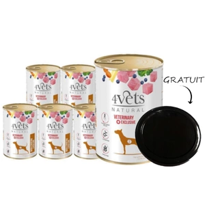 4Vets pentru câini Reducere în greutate 6x400g