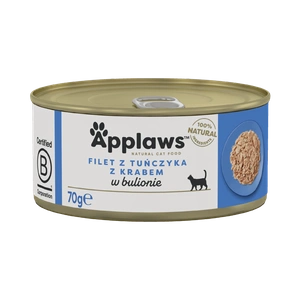 APPLAWS File de ton cu crab în bulion Tin 70g