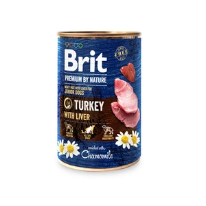 Brit Premium by Nature Junior Curcan cu ficat 400g