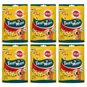 Pedigree Tasty Bites Chewy Slice Adult Dog Treat cu carne de vită 6x155g