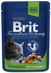 Brit Premium Cat pentru pisici adulte sterilizate cu pui 100g