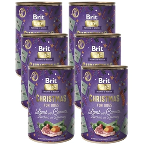 BRIT MONO PROTEIN Miel de Crăciun cu Morcovi - Miel și Morcovi 6x400g