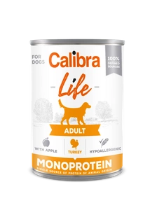 CALIBRA Dog Life Adult Curcan cu mere 400 g