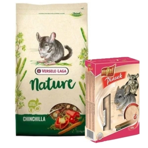 Versele-Laga Chinchilla Nature 2,3 kg + Vitapol Nisip pentru chinchilla 1,5 kg
