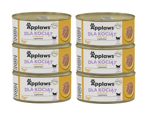 APPLAWS Pui de pisică în gelatină, cutie de conserve 6x70g