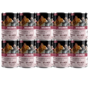 PetRepublic bucăți în sos cu carne de vită 10x400g pentru pisici