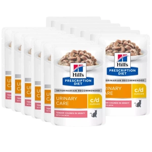 HILL'S PD Prescription Diet Feline c/d Somon 12 pungi de 85 g