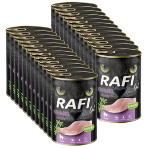 RAFI Cat Adult Sterilizat cu iepure 24x400g