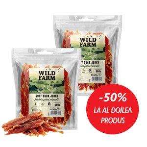 WILD FARM piept de rață moale 2x500g gustare pentru câini