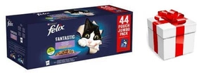 Felix Fantastic Mix Carne în jeleu 44x85g + Surpriză pentru pisica ta