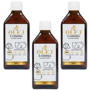 Lab-V 100% ulei de somon pentru câini și pisici de toate vârstele 3x250ml presat la rece