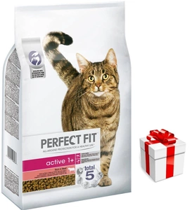 Perfect Fit™ - hrană uscată completă pentru pisici adulte, bogată în carne de vită 7kg+Cat Surprise