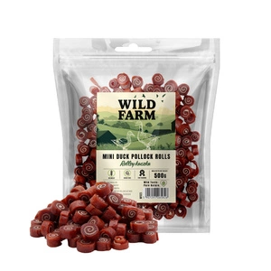 WILD FARM rulouri de rață 500 g gustare pentru câini