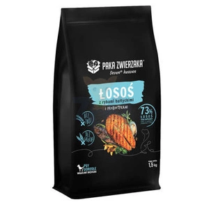 Paka Zwierzaka - Seventh heaven - Somon și pește baltic (salmon & baltic fish ) 4kg + 0,5kg GRATIS !!!