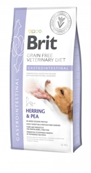 Brit Grain Free Veterinary Diet Dog Gastrointestinal Hering cu mazăre 12kg