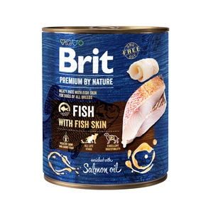 Brit Premium by Nature Pește cu piele de pește 800g