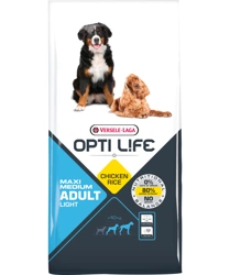 Versele-Laga Opti Life Adult Light Medium & Maxi cu pui 12,5 kg