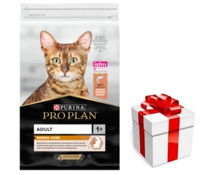 PRO PLAN Adult Derma Care Hrană uscată pentru pisici bogată în somon 10 kg+Cat Surprise