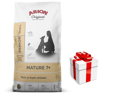 ARION Original Arion Mature 7+ Adult rase mici 7 kg + Surpriză Pentru Câini