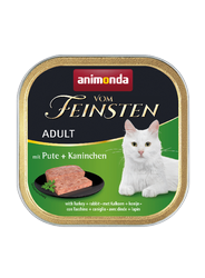 Animonda Vom Feinsten Adult Cat Turkey & Rabbit 100g