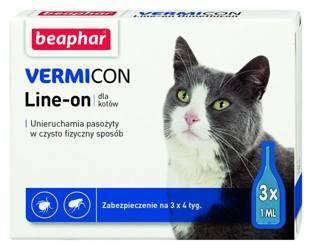 BEAPHARM VERMICON Line-on Pisică 3x1ml