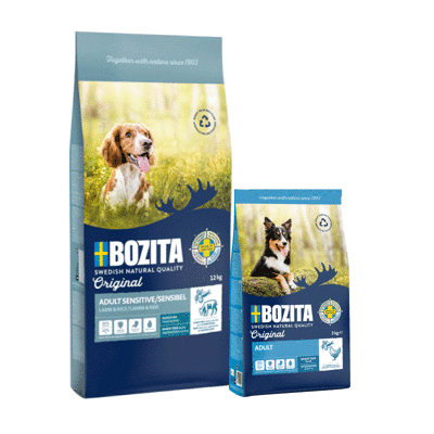 BOZITA Original Sensitive Digestion 12kg+BOZITA Original Adult 3kg