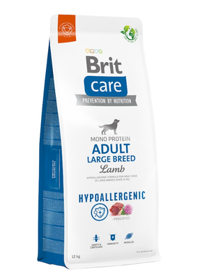 BRIT CARE Dog Hypoallergenic Adult Large Breed Lamb  2x12kg - 3% off !!!