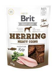 Brit Jerky Snack Hering Monede cu carne 80g