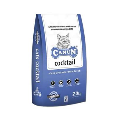 Canun Cats Cocktail 4kg hrana pentru pisici bogata in carne de pasare (25%) si ulei de peste