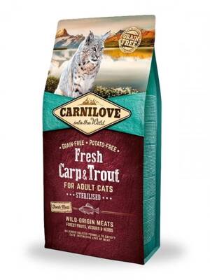 Carnilove Fresh Carp Trout Sterilizat Adult Cat 2 kg
