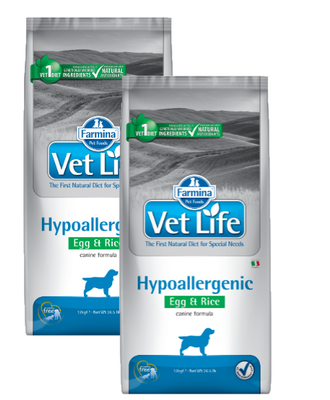 Farmina Vet Life Canine Hypoallergenic Egg&Rice 2x12kg