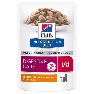 Hill's PD Prescription Diet Feline i/d 6x85g cu pui