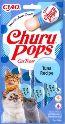 INABA Churu Pops pentru pisici cu aromă de ton 4x15g