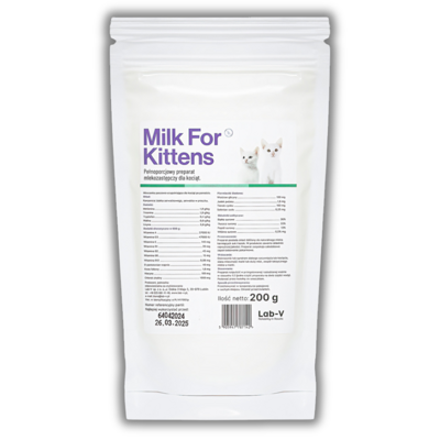 LAB-V Milk For Kittens - înlocuitor de lapte pentru pisoi 200g