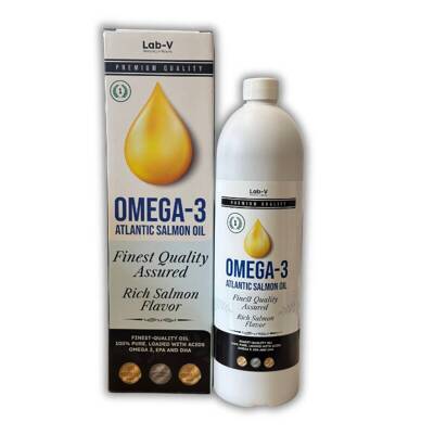 LAB-V Omega-3 Ulei de somon pentru câini și pisici 1l