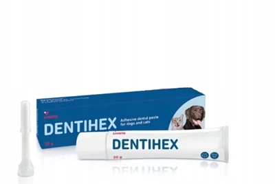 LIVISTO Dentihex Pasta de dinți adezivă pentru câini și pisici 20g