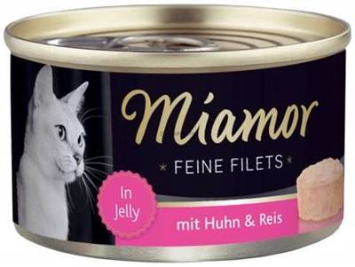 Miamor Feine Filets - hrana umeda pentru pisici file de pui cu orez cutie 100g