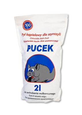 PUCEK Praf de baie pentru chinchilla 2l - punga