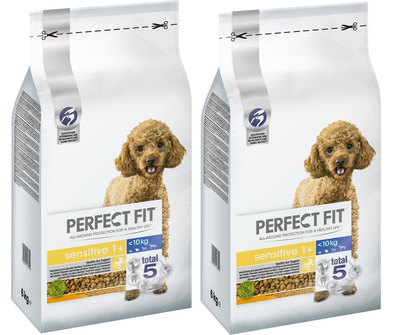 Perfect Fit™ - hrană uscată completă pentru câini adulți sensibili de talie mică, bogată în curcan 2x6kg