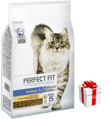Perfect Fit™ - hrană uscată completă pentru pisici adulte neexpuse, bogată în pui 7kg+Cat Surprise