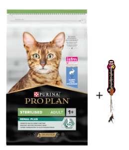 Purina Pro Plan Sterilizat Adult Iepure 10kg+Pet Nova jucărie pentru pisici de jucărie pentru pisici cu undiță de pescuit cu pește . Lungimea tijei : 40cm